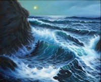 Adnan Ahmed, Eternal Currents, 24 x 30 inch,Oil on Canvas, Seascape Painting, AC-ADN-010 Adnan Ahmed, Eternal Currents, 24 x 30 inch,Oil on Canvas, Seascape Painting, AC-ADN-010